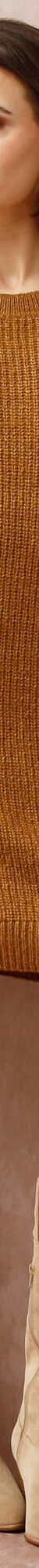 Robe-pull chinée manches longues, épaule boutonnée (havane chiné) Robe-pull chinée manches longues, épaule boutonnée (havane chiné)